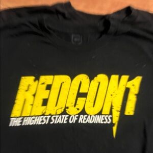 Redcon1 Black T-Shirt with Yellow Logo